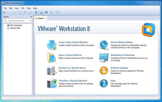 VMware hat der Workstation 8 ein neues GUI verpasst. VMware hat der Workstation 8 ein neues GUI verpasst.