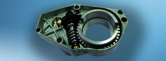 Bewegungswandler Torqtec in der integrierten Anwendung. (Bild: Ejot)