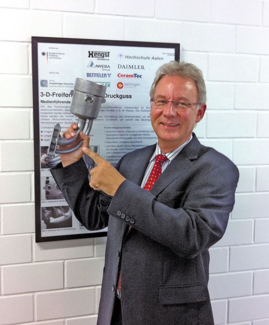 Prof. Dr. Lothar Kallien, Leiter der Giesserei Technologie Aalen. (Bild: Messe Nürnberg) Prof. Dr. Lothar Kallien, Leiter der Giesserei Technologie Aalen. (Bild: Messe Nürnberg)