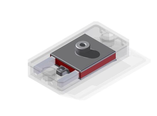 Demonstrator des neuartigen Stapelaktors als CAD-Darstellung (Bild: Fraunhofer LBF) Demonstrator des neuartigen Stapelaktors als CAD-Darstellung (Bild: Fraunhofer LBF)