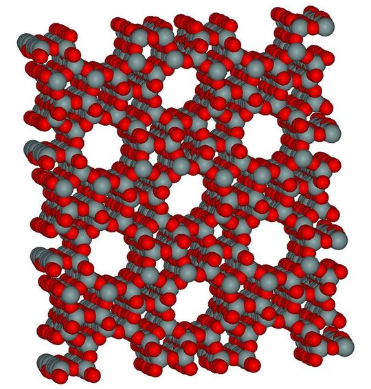 Zeolith-Molekül (Quelle: wikimedia.org) Zeolith-Molekül (Quelle: wikimedia.org)