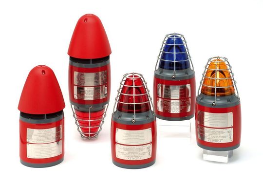 Warnhupe, Kombi-Gerät und Warnblinkleuchten der Yodalex-Baureihe (Bild: R. Stahl) Warnhupe, Kombi-Gerät und Warnblinkleuchten der Yodalex-Baureihe (Bild: R. Stahl)