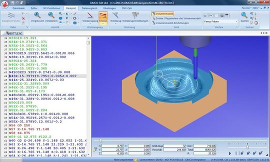 Die Simulation für Millplus, Fanuc, Heidenhain und Siemens kann mit de steuerungsspezifischen Zyklen und Makros erfolgen. (Bild: Peter Israel) Die Simulation für Millplus, Fanuc, Heidenhain und Siemens kann mit de steuerungsspezifischen Zyklen und Makros erfolgen. (Bild: Peter Israel)