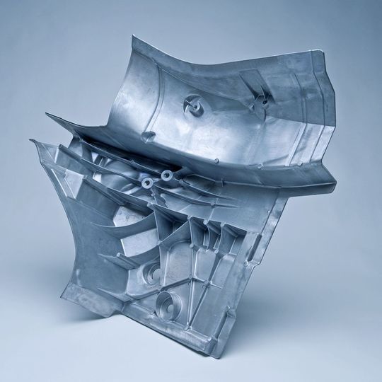 1.Preis: Längsträger im Audi A8 Space-Frame (Legierung Al Si9MgMn) / DGS Druckguss Systeme AG (Bild: Nürnberg Messe)