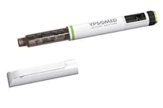 Für die Stellhülse ihres Einweg-Injektorpens UnoPen verwendet Ypsomed das neue, besonders reibungsarme Polyacetal Delrin SC 699. (Bild: DuPont)