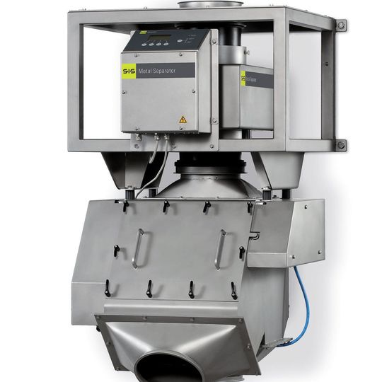 Metall-Separator Rapid 8000 mit staubdichtem Schlechtauslauf (Bild: S+S) Metall-Separator Rapid 8000 mit staubdichtem Schlechtauslauf (Bild: S+S)