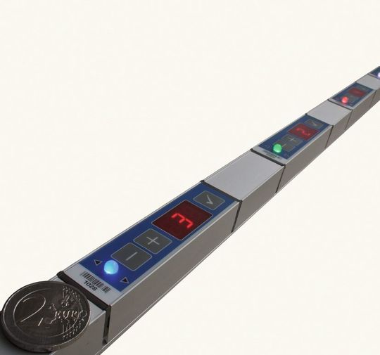 Das neue Modul PTF-SL1 von KBS verfügt über die außergewöhnlich kompakten Abmessungen 25 mm × 47 mm × 21 mm. Das Modul PTF-S3N-1 ist aufgrund der Mengenanzeige etwas breiter und hat die Maße 25 mm × 90 mm × 21 mm. Bild: KBS Industrieelektronik Das neue Modul PTF-SL1 von KBS verfügt über die außergewöhnlich kompakten Abmessungen 25 mm × 47 mm × 21 mm. Das Modul PTF-S3N-1 ist aufgrund der Mengenanzeige etwas breiter und hat die Maße 25 mm × 90 mm × 21 mm. Bild: KBS Industrieelektronik