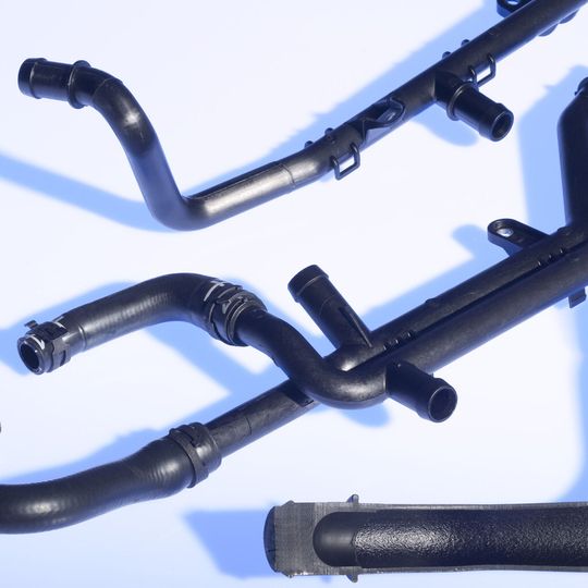 Komplexe Rohre aus Ultramid im WIT-Verfahren hergestellt (Bild: BASF)