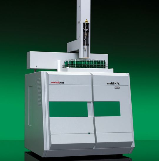 Abb. 2a: Multi N/C 2100 mit APG 60. (Ausschnitt, Bild: Analytik Jena) Abb. 2a: Multi N/C 2100 mit APG 60. (Ausschnitt, Bild: Analytik Jena)