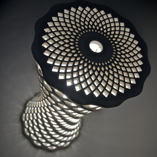 Designerlampe, deren Form von der Natur inspiriert wurde. (Bild: Voxeljet)