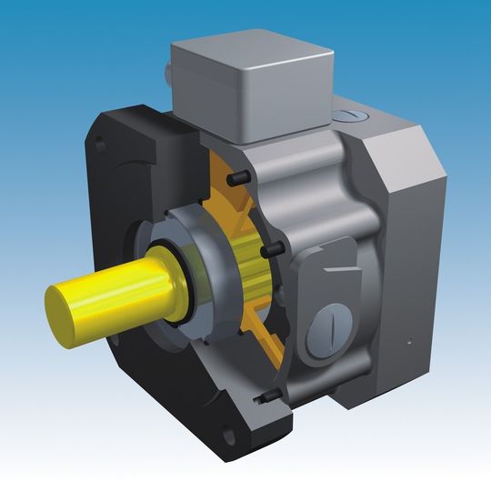 Roba-Topstop-Bremssysteme garantieren höchste Sicherheit in Vertikalachsen. Sie halten die Achse in jeder beliebigen Position auch bei demontiertem Servomotor. (Bild: Chr. Mayr) Roba-Topstop-Bremssysteme garantieren höchste Sicherheit in Vertikalachsen. Sie halten die Achse in jeder beliebigen Position auch bei demontiertem Servomotor. (Bild: Chr. Mayr)