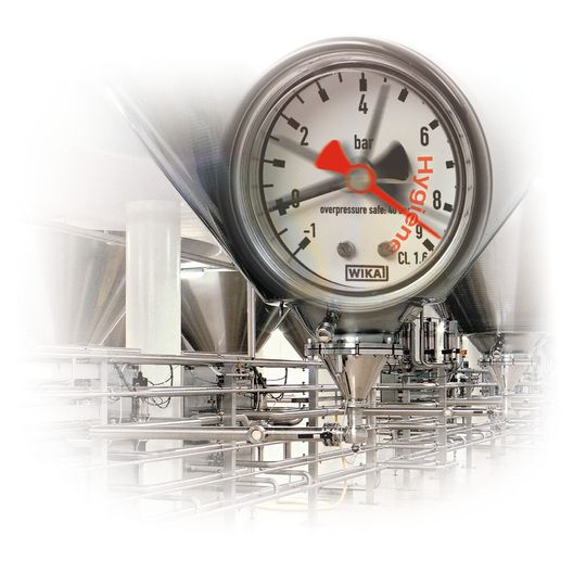 Alternative für die sterile Verfahrenstechnik: Die „trockene Messzelle“, das WIKA Manometer Typ PG43SA. Alternative für die sterile Verfahrenstechnik: Die „trockene Messzelle“, das WIKA Manometer Typ PG43SA.