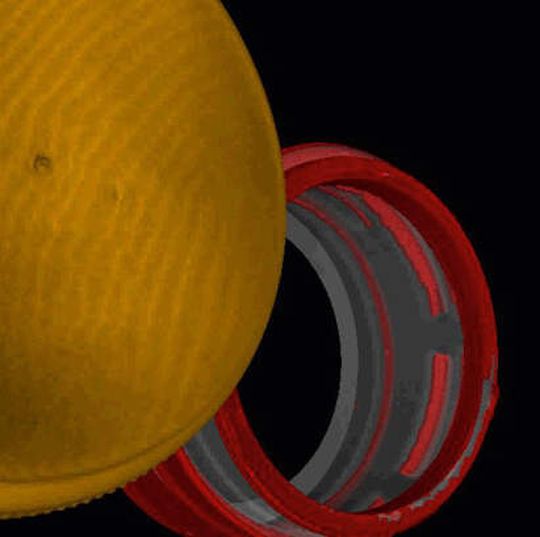 Berührungslose Messtechnik: Die Fraunhofer-Allianz und P. E. Schall präsentieren auf der Control in Stuttgart unter anderem eine Messlösung auf Basis der Computertomographie, mit der sich Außen- und Innenkonturen vermessen werden können (Bild: Shake H)