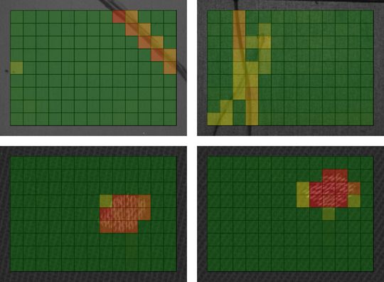 Oberflächenanalyse: Selbst-Adaptive Analyse von Kunststoff- (oben, links), Metall- (oben, rechts) und Textiloberflächen (unten) (Foto: Institut für Industrielle Informationstechnik) Oberflächenanalyse: Selbst-Adaptive Analyse von Kunststoff- (oben, links), Metall- (oben, rechts) und Textiloberflächen (unten) (Foto: Institut für Industrielle Informationstechnik)