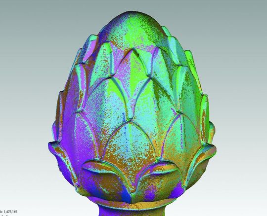 Geomagic Studio 2012 ist die führende Lösung zur Überführung von Scans physischer Objekte in präzise 3D-Modelle. Geomagic Studio stellt die Daten als Polygon-, Oberflächen- und CAD-Modelle bereit, die sich in der Flächenrückführung, Produktdesign, künstlerischen Anwendungen, Rapid-Prototyping und Analyse nutzen lassen. (Bild: Geomagic)