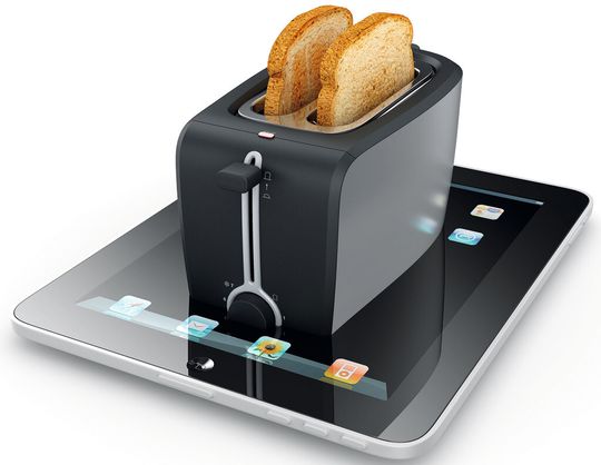 Ketzereien versus Mega-Image: das iPad 3 als Toaster oder Spiegelei- Braterei (s. Kommentar). (© arsdigital - Fotolia.com)