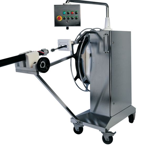 Midi-Pharma, die wartungsfreie, mobile Schlauch- und Rohrreinigungsanlage für die Lebensmittel-, Kosmetik- und Pharma-Industrie