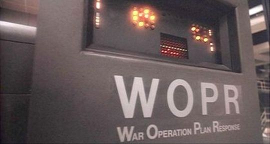 Der Computer WOPR (War Operation Plan Response) verursacht in "War Games" fast einen thermonuklearen Weltkrieg. (United Artists)