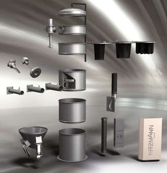 Pulverabscheider zur Vakuumforderung von Pulvern und Mikrogranulaten (Bild: Kitzmann)