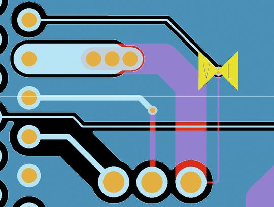 Bild 3: Mit Same Net DRC ist der Leiterbahn-Mindestabstand definierbar und kann mittels DRC kontrolliert werden