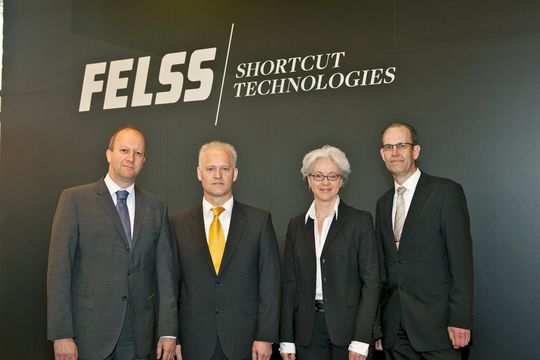 Das neue Felss-Management-Team (v.l.): Dr. Burghard Schneider, Mark Schwegler, Christine Kienhöfer und Rainer Schiessle. (Bild: Felss) Das neue Felss-Management-Team (v.l.): Dr. Burghard Schneider, Mark Schwegler, Christine Kienhöfer und Rainer Schiessle. (Bild: Felss)