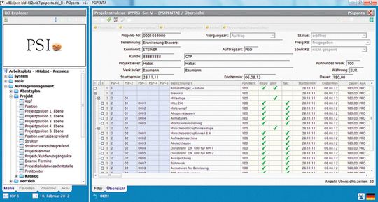 Das neue ERP-Release bietet flexiblere Projektstrukturen und -ebenen. Bild: PSI Das neue ERP-Release bietet flexiblere Projektstrukturen und -ebenen. Bild: PSI