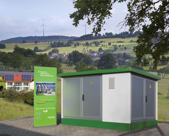 Die intelligente Ortsnetzstation von Schneider Electric. Die intelligente Ortsnetzstation von Schneider Electric.
