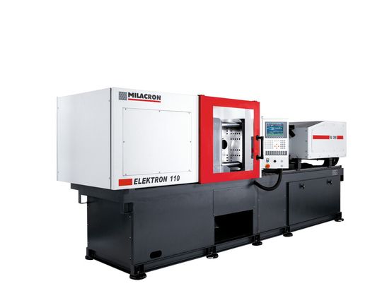 Elektron 110: Vollelektrische Spritzgießmaschine von Milacron mit 1100 kN Schließkraft.