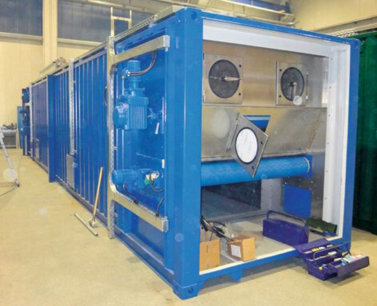 Die Trockner-Container sind wetterfest, variabel einsetzbar, robust und schnell verfügbar. Die Trockner-Container sind wetterfest, variabel einsetzbar, robust und schnell verfügbar.