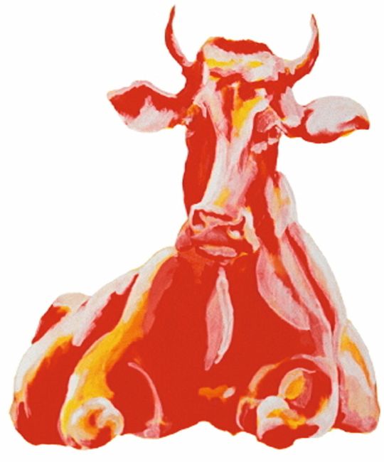 La vache rouge: symbole de Bicrom SA. La vache rouge: symbole de Bicrom SA.