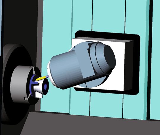 Icam: Logiciel de FAO ESPRIT - usinage en 5 axes simultanés sur machine Matsuure MillTurn. Icam: Logiciel de FAO ESPRIT - usinage en 5 axes simultanés sur machine Matsuure MillTurn.