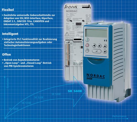 SK540E: das neue Spitzenmodell unter den Schaltschrankumrichtern von Nord.