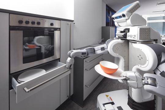 Service-Roboter packen überall mit an. Service-Roboter packen überall mit an.