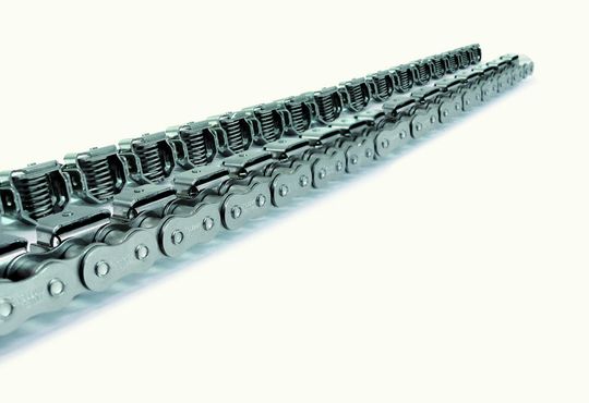 Die RS-Rollenkette von Tsubaki ist jetzt mit neuen beweglichen Greifern erhältlich. Die RS-Rollenkette von Tsubaki ist jetzt mit neuen beweglichen Greifern erhältlich.