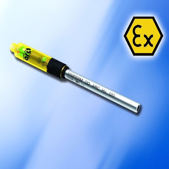 Der optische Sauerstoffsensor verfügt über die Kommunikationsschnittstelle Hart und die Atex-Zulassung.