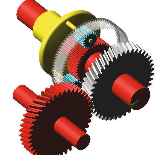 Das Gear-Modul modelliert und wertet das Verhalten von Getriebepaaren für eine Vielzahl von Getriebearten aus wie etwa Stirnrad-, Schraubenrad- und Kegelradgetriebe. Das Gear-Modul modelliert und wertet das Verhalten von Getriebepaaren für eine Vielzahl von Getriebearten aus wie etwa Stirnrad-, Schraubenrad- und Kegelradgetriebe.