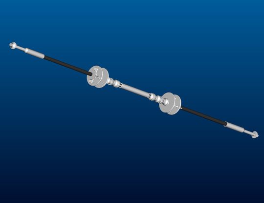 Bild 1: Zugstangen aus Faserverbundkunststoffen führen nicht nur zur Gewichtseinsparung, sondern sind auch korrosions- und chemikalienbeständig, elektrisch und thermisch isolierend. Diese Vorteile kommen bei der Maschinenkonstruktion zum Tragen. Bild 1: Zugstangen aus Faserverbundkunststoffen führen nicht nur zur Gewichtseinsparung, sondern sind auch korrosions- und chemikalienbeständig, elektrisch und thermisch isolierend. Diese Vorteile kommen bei der Maschinenkonstruktion zum Tragen.