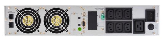 Rückseite der USV-Anlage PR 3000 HS von Grafenthal