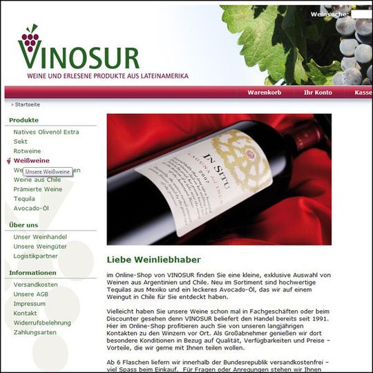 Damit die fünftgrößte Weinbaunation der Welt Argentinien ihren Wein nicht selbst trinken muss, kümmert sich DB Schenker Logistics um den Onlinehandel des Importeurs Vinosur. Damit die fünftgrößte Weinbaunation der Welt Argentinien ihren Wein nicht selbst trinken muss, kümmert sich DB Schenker Logistics um den Onlinehandel des Importeurs Vinosur.