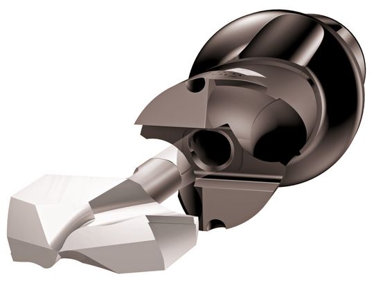 Bild 1: Die Schnittstelle zwischen Wechselkopf und Bohrkörper verfügt über ein Design, das einen einfachen, sicheren und zugleich genauen Bohrkopfwechsel ermöglicht. Bild 1: Die Schnittstelle zwischen Wechselkopf und Bohrkörper verfügt über ein Design, das einen einfachen, sicheren und zugleich genauen Bohrkopfwechsel ermöglicht.