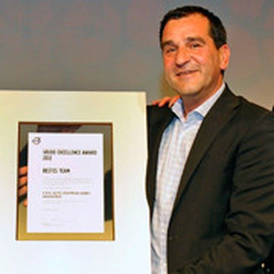 ERB-Geschäftsführer Karl-Heinz Eidenschink freut sich über die Auszeichnung.