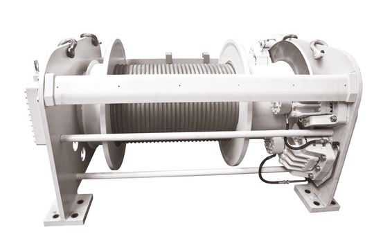 Neue Zollern-Elektrokompaktwinde mit in der Seiltrommel integriertem Asynchronmotor und Planetengetriebe.