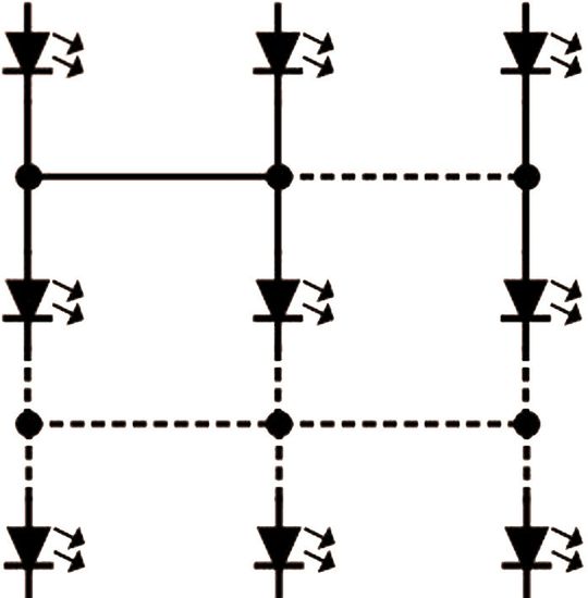 Bild 4: Serien-Paralell-Array mit Querverbindungen