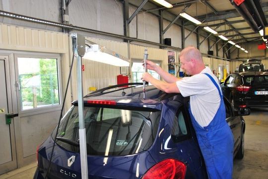 Auch der Bereich Smart-Repair ist aktiver Teil des Serviceangebots der Berliner Renault-Niederlassung.