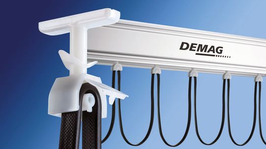 Montage- und wartungsfreundlicher Gleitschuh