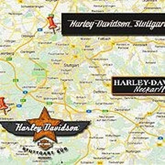Gleich drei Harley-Davidson-Händler kümmern sich um die Kunden im Großraum Stuttgart. Gleich drei Harley-Davidson-Händler kümmern sich um die Kunden im Großraum Stuttgart.