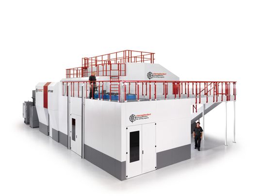 Centre d'usinage 5 axes lw robuste BTP 5000/6000 de Starrag Heckert, une installation dédiée à l'usinage de longues structures en titane pour l'industrie aéronautique. Centre d'usinage 5 axes lw robuste BTP 5000/6000 de Starrag Heckert, une installation dédiée à l'usinage de longues structures en titane pour l'industrie aéronautique.