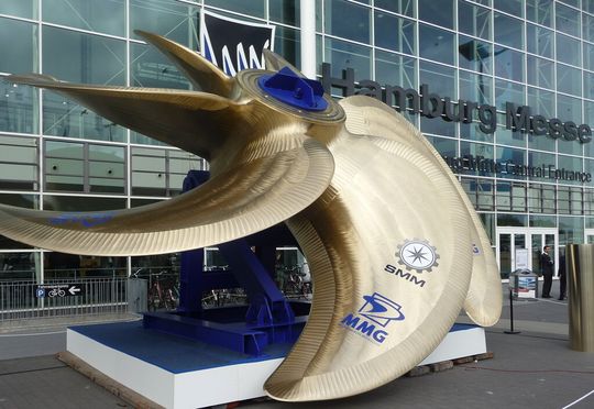 Schiffspropeller zur SMM 2010