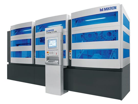 Bild 1: Mit dem Produktionszentrum Multistep XT-200 von Mikron konnten die Stückkosten von gegossenen Aluminium-Turboladergehäusen um 35 % reduziert werden. Bild 1: Mit dem Produktionszentrum Multistep XT-200 von Mikron konnten die Stückkosten von gegossenen Aluminium-Turboladergehäusen um 35 % reduziert werden.
