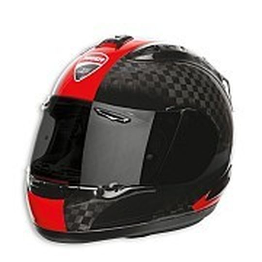 Bloß nicht fallen lassen: Arai-Ducati-Helm für 3.800 Euro. Bloß nicht fallen lassen: Arai-Ducati-Helm für 3.800 Euro.